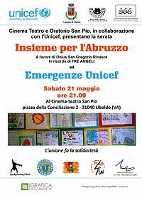 L'unione fa la solidarietà, Spettacolo per l'Abruzzo ad Uboldo 