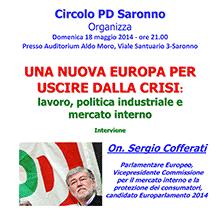 Incontro con Sergio Cofferati PD Saronno