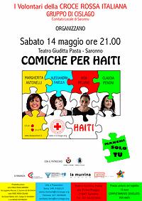Ridendo si aiuta: per Haiti uno spettacolo comico organizzato dalla Croce Rossa Italiana Croce Rossa Italiana - Gruppo di Cislago