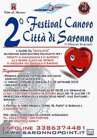 Saronno: II° Festival voci nuove Saronno Point Onlus