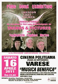 Progressive Rock Exhibition: Emerson, Lake & Palmer Tribute Project Fondazione Comunitaria del Varesotto 