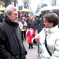 Sopralluogo del sindaco , Luciano Porro, al mercato di Saronno Comune di Saronno