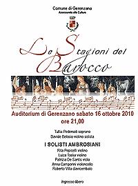 Gerenzano: Le stagioni del Barocco - Concerto di Musica classica Comune di Gerenzano